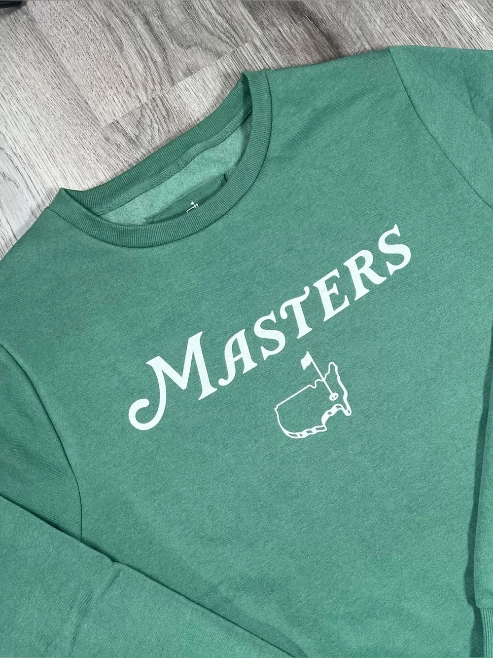 2026 Size L Masters Crew Neck Green Sweatshirt Augusta National Golf Club Fleece
